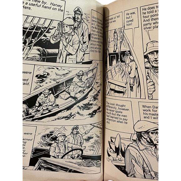 Captains Courageous (Illustrated Classic Book Club) by Rudyard Kipling 1977 - Picture 5 of 7